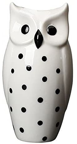 MCDSAJ Keramik-Eulen-Vase, 17 cm, matt, Mehrzweck-Keramik-Eulen-Übertopf für Hochzeiten, Hauseinweihung, Heimbüro, wunderbarer Akzent für Couchtische oder Beistelltische.