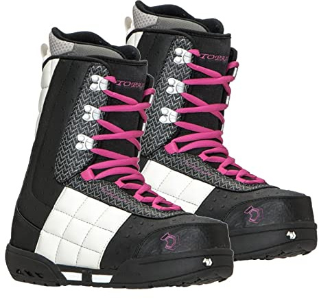 Northwave Topaz Snowboard Boots Black Pink Fits Ladys 6.5-7 Mondo 24.0#Z64