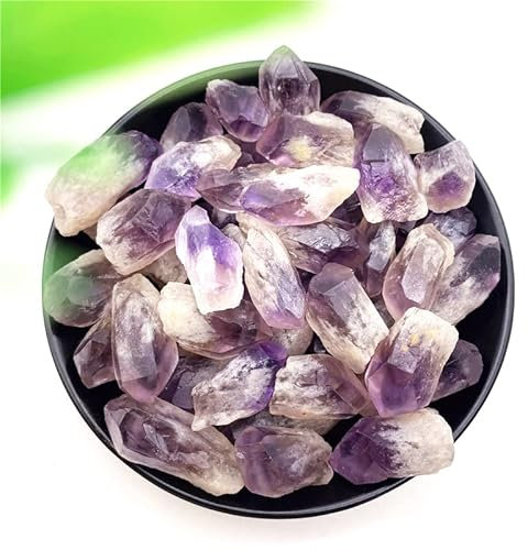HZLXF1 50 g natürlicher Amethyst-Cluster, rauer Kies, Bergkristall, geeignet for Arrangieren von Vasenfüllern, Aquariengärten und Springbrunnen