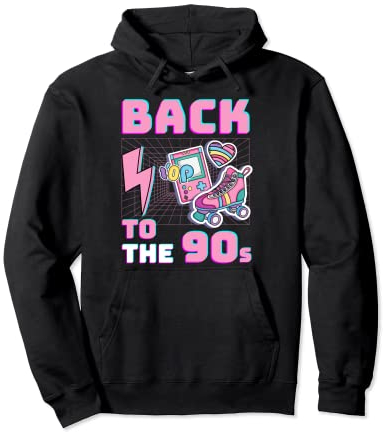 90er Party Outfit für Damen, 90er Kostüm Rollschuh Mädchen Pullover Hoodie