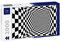Lais Puzzle Optische quadratische Schwarz-Weiß-Illusion 2000 Teile