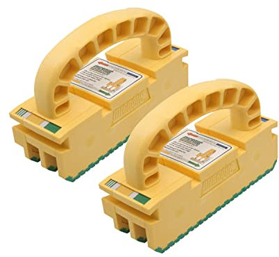 MICROJIG GRR-RIPPER 2GO Push Block 2-PACK for Table Saws – Ready-to-Use Safety Tool with Fence Scale, Kickback Prevention, Extreme Grip, & Precision Cutting – Protect Hands & Improve Control (2 Pack)