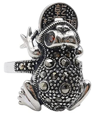 Skcess Ring für Männer, Verlobungsring Frosch Ringe Männer Men Fashion Schmuck Ehering Verlobungsring Freundschaftsring