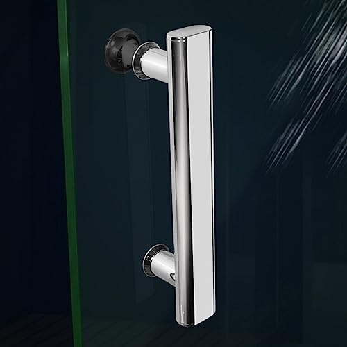 Lioaeust Stainless Steel Chrome Shower Door Handles Or Knobs for Shower Enclosures 220mm