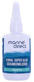 Marine Direct Korallenkleber - Dickflüssiges Gel, 50g - Für dauerhafte & transparente Korallenbefestigung in Meerwasseraquarien, stark & zuverlässig