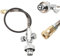 ECUTEE Paintball PCP Füllstation Ladekit 0-5000PSI PCP SCBA Füllstation Ladeadapter Mit Manometer Messinganschlüsse 50cm Schlauch für Paintball Ladestation