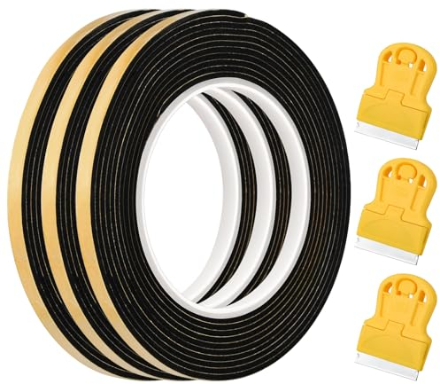 Ancable 3.3m Hob Sealing Tape with Scraper (3 Tapes + 3 Scrapers)