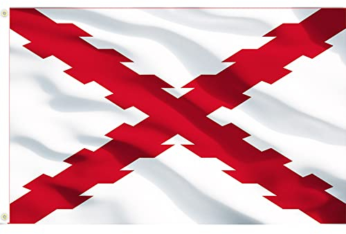 Kaiheok Flagge 3x5Ft/90x150cm Burgund flagge Polyester mit zwei Metallösen - Canvas-Header und Doppelnähte - perfekt für Fliegen im Schwach wind bereich.