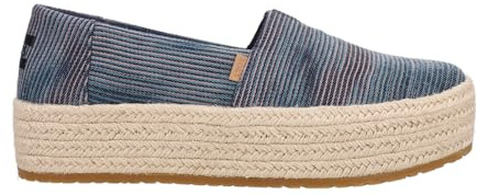 Toms Valencia_Black Damen-Sneaker, Marineblauer Denim, 37.5 EU