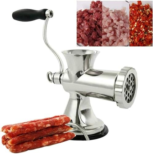 Wusdayer Riempitore per salsicce, tritacarne manuale, in lega di alluminio, accessorio per la cucina domestica