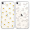 Foonary 2 Pack Clear Print Phone Case Compatible with iPhone XR 6.1,Soft Silicone with Daisy Flower Design Aesthetics Transparent Pattern Cases, Shockproof Bumper Protector Cover