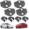 Door Lock Protector Cover Compatible with 2016-2024 Tesla Model 3 Model Y Accessories Door Stopper Cover Latches Covers Interior Upgrade Protection (Set of 8)