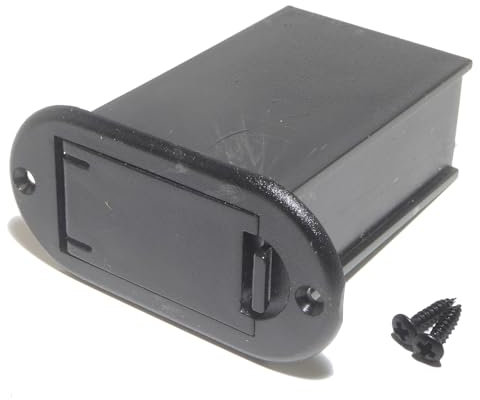Battery Case Box Holder Electric, Acoustic or Bass Guitar Vertical Mount 9V