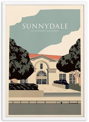 Nordic Vintage Reise Poster Zug Illustration Landschaft Kunst Leinwand Malerei Wand Bild for Wohnzimmer Home Decoration(Color:A,Size:21x30CM No Frame)
