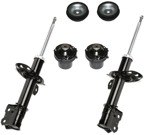 2x Stossdämpfer 2x Federbeinstützlager 2x Anschlagspuffer mit Kugellager für Opel Corsa C + Van + Combo