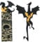 BRIOTA 2 Pcs Drachen Lesezeichen, Schwarze Goldene Lesezeichen Drachen, Schwarz Gold Fourth Wing Lesezeichen mit Sonne Und Wolken für Buchliebhaber Freunde Familie Lesebegeisterte