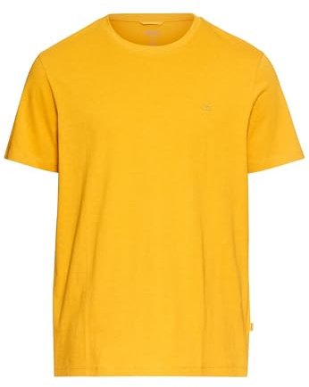 camel active Herren Basic T-Shirt aus Reiner Baumwolle Orange, menswear-3XL