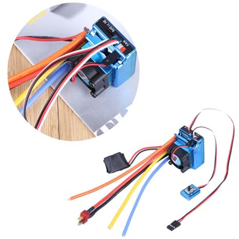 SEWOART 120a Brushless-regler Elektrischer Controller Mit Kondensatormodul Für Rc-Autos Und Schiffsmodelle Inklusive Unterspannungsabschaltung Überhitzungsschutz Und Gassignalverlustschutz