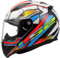 LS2, Integraler Motorradhelm RAPID II XDRON Gloss White Neon Orange, S