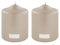 Fink [DL Candle 2er Set, metallic Stumpenkerze, Paraffin, Stein, L. 8 cm, B. 8 cm, H. 10 cm [SET2]