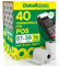 40 Thermopapier 57mm Rollen Kassenbon Pos Terminal - Thermorollen DuraRoooll 57mmx38mmx16m für Kassenzettel Kompatibel mit Nexi SumUp Pax Axerve Ingenico Smart POS - Kartenterminal BPA-free Papier