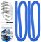 2PCS Manguera Piscina 32mm con 4 Abrazaderas Metálicas Tubo,Manguera de Repuesto para Bomba de Piscina, Manguera limpiafondos piscina, Manguera Tubo de Bomba de Piscina (Azul)