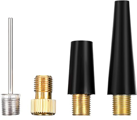 COMNICO 10 Pcs Bicycle Valve Adapter, Bike Pump Adapter Kit Replacement Portable Balloon Inflatable Toys Nozzle Inflator Adapters for Sport Balls Bicycles Basketball Football Volleyball Soccer