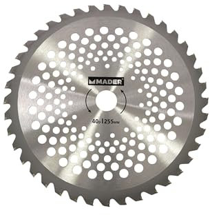 Disco pastillado - disco para desbrozadora de 40 dientes y 255 mm de diámetro, ideal para un corte eficiente en jardines y terrenos*.*