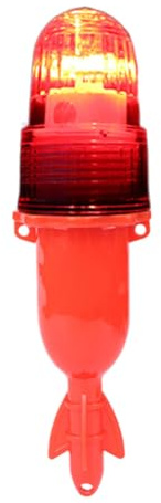 Jiimhte Luce stroboscopica di sicurezza per pesca – Lampada per esche attrattive per esche di ricambio per acqua salata, kayak, pontoni, barche, pagaie, boe marine