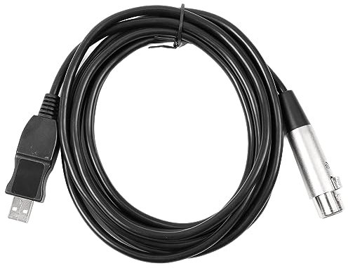 Keenso Convertisseur de Microphone USB-TO XLR (3 mètres / 9,84 pieds)