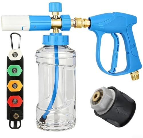 For Pressure Washer Foam Sprayer for Models K2 through plus s with 5 Precision Nozzles and Detergent Bottle