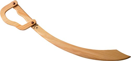 J.G.Schrödel Piraten-Säbel: Holzsäbel für Piratenspiele, aus Robustem Echtholz, Ideale Faschings- und Mittelalterausrüstung, 57 cm, hellbraun (980 0138)