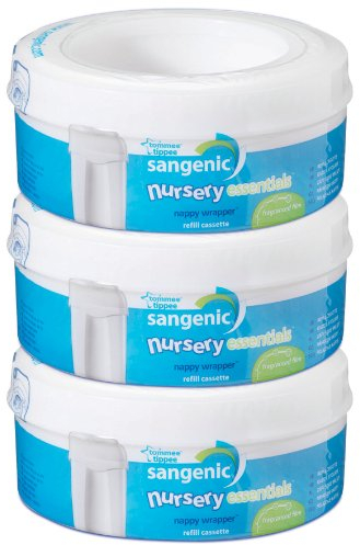Tommee Tippee Sangenic Multipack 3-er Packung für Nursery Essentials Basic Windeleimer
