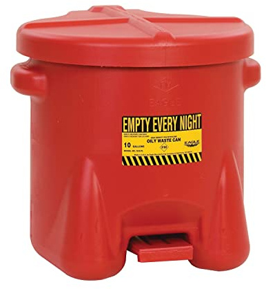 Eagle Poubelle, 37.9 L Capacité, Rouge