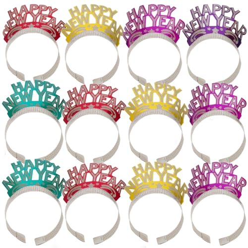 Glitzernde Silvester-Tiaras, 12 Karat