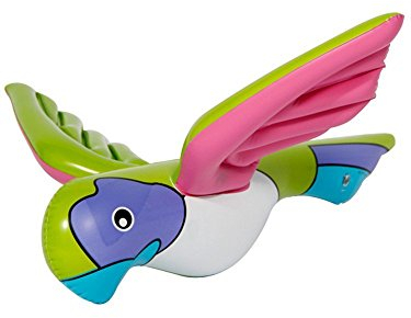 Folat Aufblasbarer Papagei Deko Mottoparty Party Geburtstag Kindergeburtstag aufblasbar Inflatable Parrot Urwald Vogel