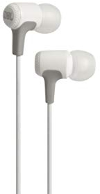 JBL E15 In-Ear Kopfhörer Ohrhörer mit Universeller 1-Tasten-Fernbedienung mit Integriertem Mikrofon Kompatibel mit den meisten Smartphones - Weiß