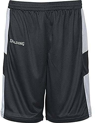 Spalding Herren All Star Shorts, anthrazit/Silber grau, 2XL