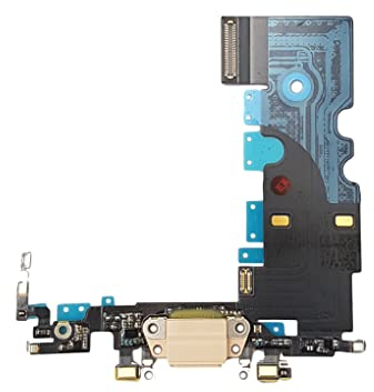 Smartex® Connecteur de Charge Compatible avec iPhone 8 Or - Câble Nappe de Rechange avec connecteur pour Microphone et antenne