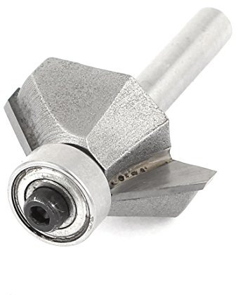 Aexit Woodworking 1/4 Straight drill hole 45 Degree Chamfer Router Bit 1/4x1/2 + Bearing (e29b413ac19fc2ae292b663b3f24972d)