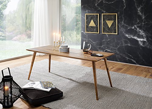 KADIMA Design Esstisch Rabat 120 x 60 cm Esszimmertisch Sheesham Massiv Holz Tisch