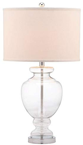 Lampes de Table Lampe de Table de Chevet, Lampe de Chambre créative Classique, Lampe de Bureau de Chevet avec Corps de Lampe en Verre Transparent for Le Salon de la Chambre Lampe à Poser