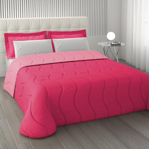 L'ANTICO ARCOLAIO - Trapunta Invernale Letto Singolo (300gr/mq) Copriletto Singolo Caldo Double Face, Piumone Letto Singolo Invernale e Autunnale in Microfibra, Manifattura Made in Italy