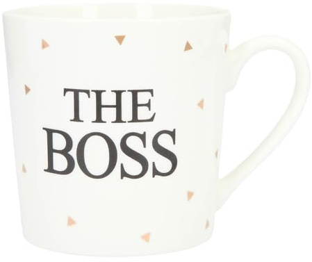 Depesche 5909.008 Tasse mit Henkel, aus Porzellan, 300 ml, mit Aufschrift, Enjoy