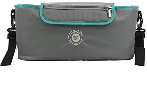 Lemmy Bollerwagen Organizer Tasche, LMYHT, Kinderwagen Organizer, Buggy Organizer (Grau)