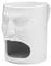 Face Shape Ceramic Mug with Cookie Holder Unique Human Design for Dunking Biscuits Coffee Tea Breakfast and Parties Made From Food-grade Ceramic White