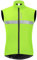 WOSAWE Homme Gilet de Cyclisme Coupe-Vent, Toison Thermique Maillot Cycliste sans Manches pour Automne Hiver (Vert M)