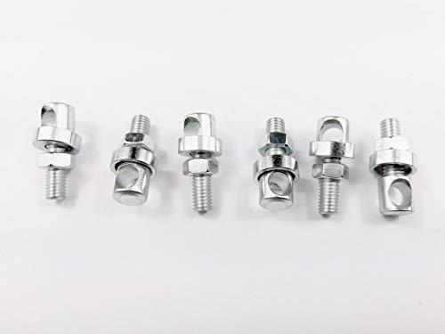 Fix-Nippel 6X Fahrrad Schutzblech Strebe STREBENBOLZEN 5 x 12 mm x 5,3 mm