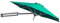 JLXJ Sonnenschirm 2,5 M Wandhalterung Sonnenschirm, Kippen Gartenschirm mit Aluminiumstange für Outdoor/Balkon/Deck, Wasserdichter UV-Schutz Sonnenschirm (Color : Green)