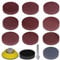 100 Stück 2 Zoll/50mm Schleifscheiben Pads 80-3000 mit 1/4 Zoll Schaftstützteller und 1 Stück Polierpad Adapter für Drill Grinder-Präzisionswerkzeuge